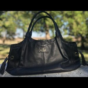 Kate Spade black leather handbag